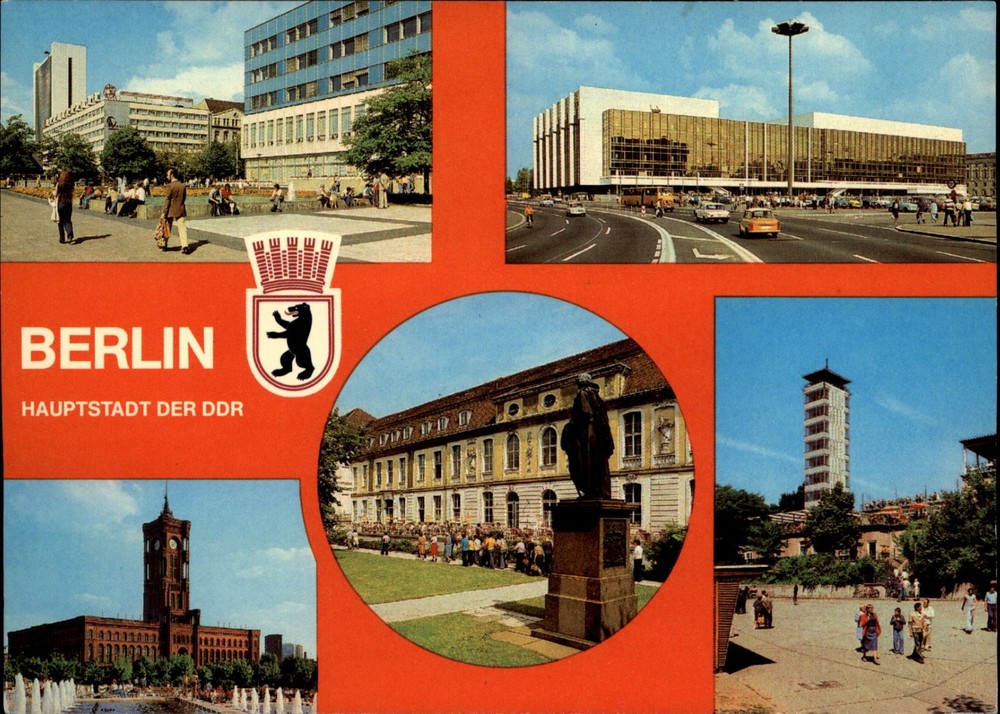 Berlin East Germany view vintage postcard y626