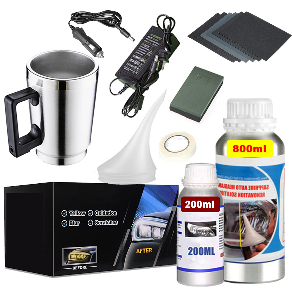 Headlight Restoration Kit Liquid Set Car Repair Polymer Kit Chemical Polishing