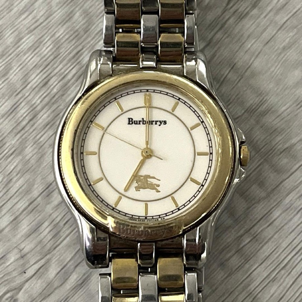 BURBERRY 5530-F52321 quartz watch Japan used combo