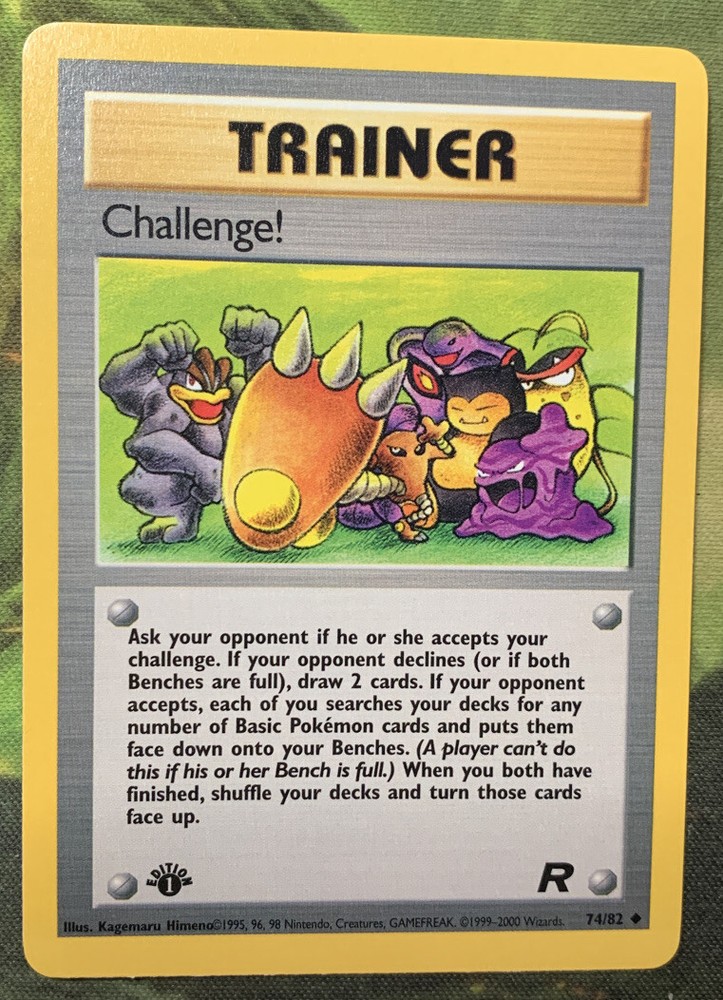 1st Edition Challenge! 74/82 - Team Rocket - Near Mint