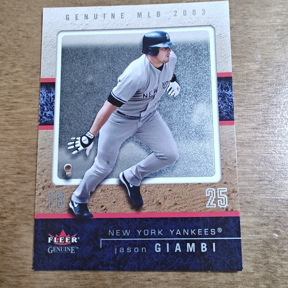 2003 Fleer Genuine #42 Jason Giambi New York Yankees