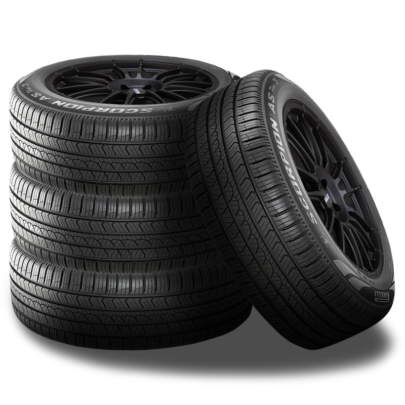 4 Pirelli Scorpion All Season Plus 3 225/55R19 99V [800AA UTQG 70K Mi Warranty]