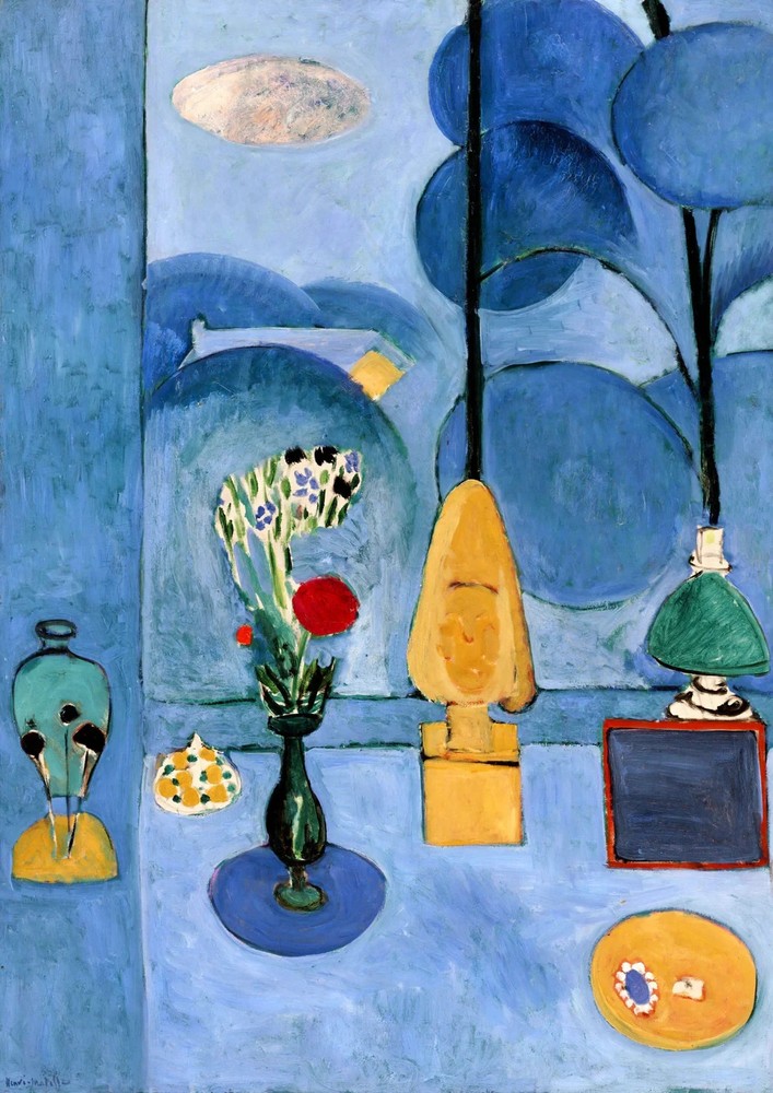 The Blue Window Henri Matisse Vintage Historical Wall Art Poster Print
