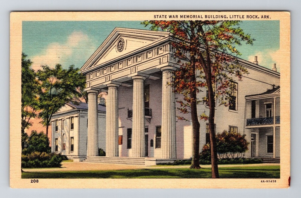 Little Rock AR-Arkansas, State War Memorial Building, Vintage Postcard