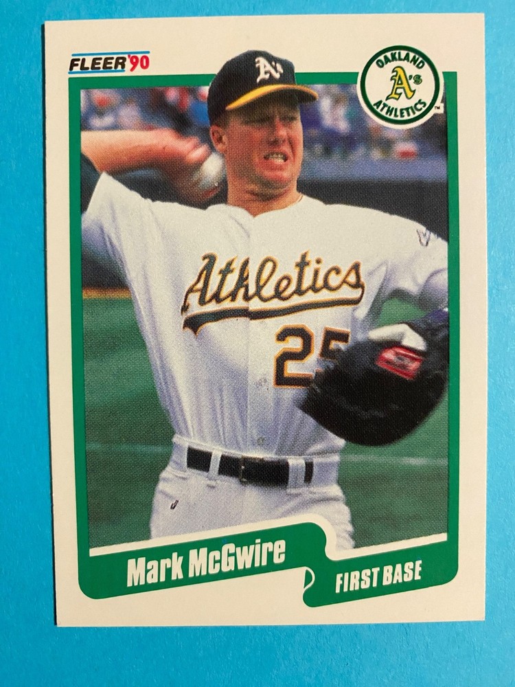 Mark McGwire, Oakland Athletics - 1990 Fleer Baseball #15 - Near Mint or Better