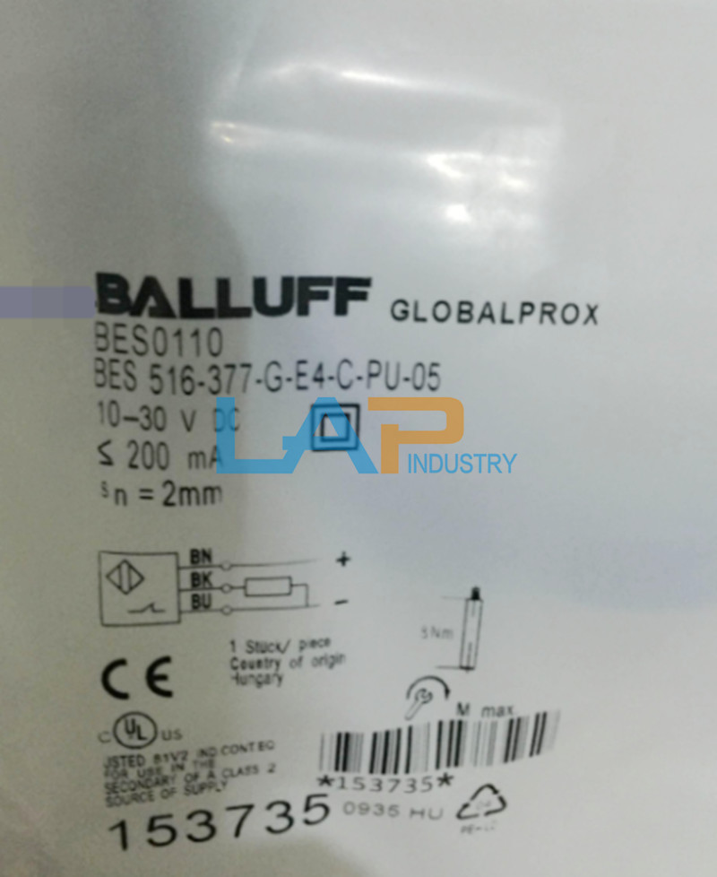 1Pcs New for BALLUFF BES 516-377-G-E4-C-PU-05 Inductive proximity switch sensor