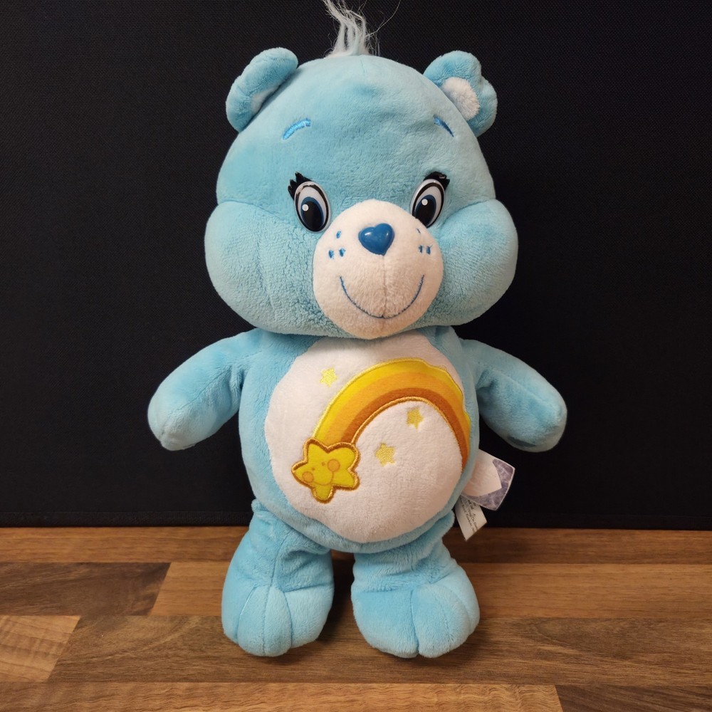 Care Bear Plush Blue Rainbow 13 Wish Bear Soft Toy Teddy Bear