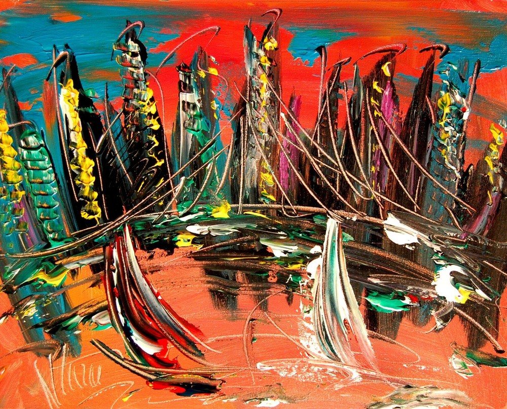 Gorgeous Painting  Canvas Expressionist Modern Art  Stretched BUY IT NOW RTHH