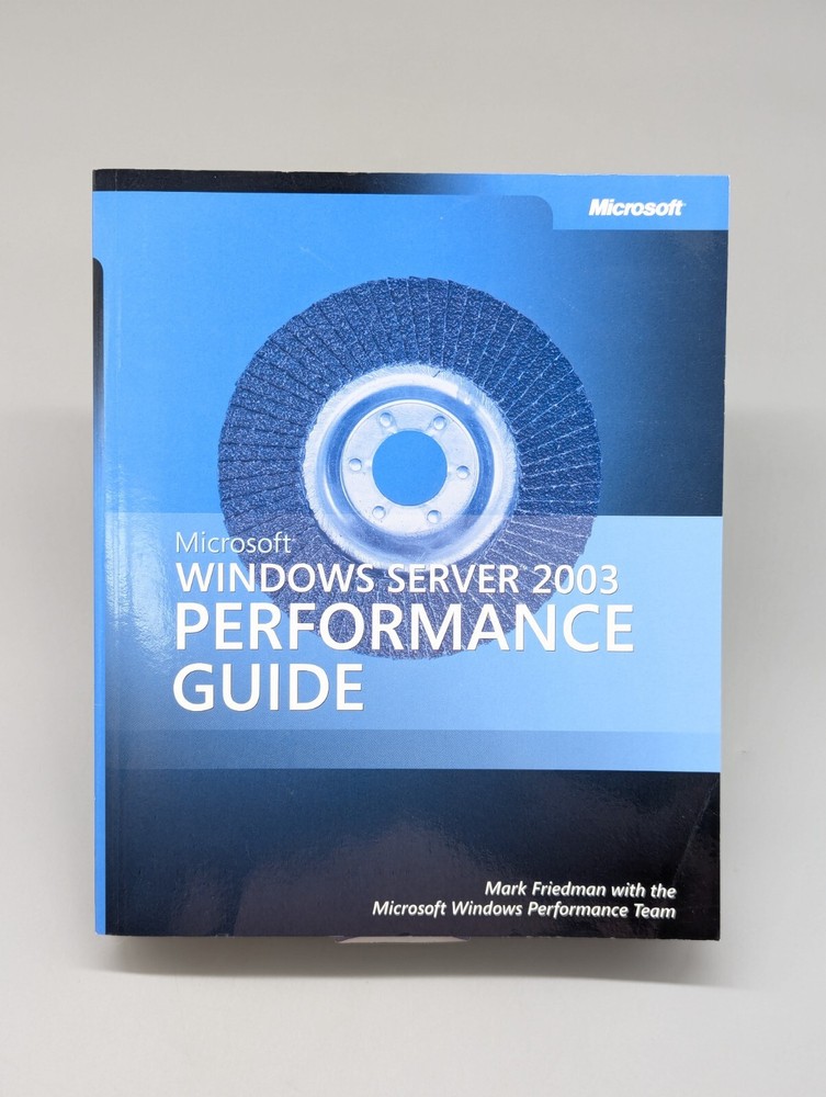 Microsoft Windows Server 2003 Paperback Performance Guide Book