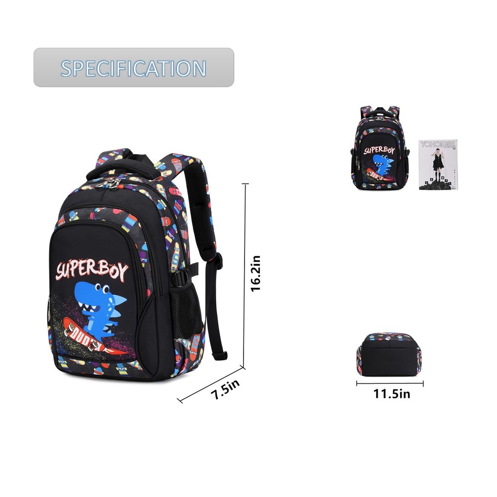 Backpack For Boys Kindergarten Preschool Elementary School Bags Kids Bookbag ...