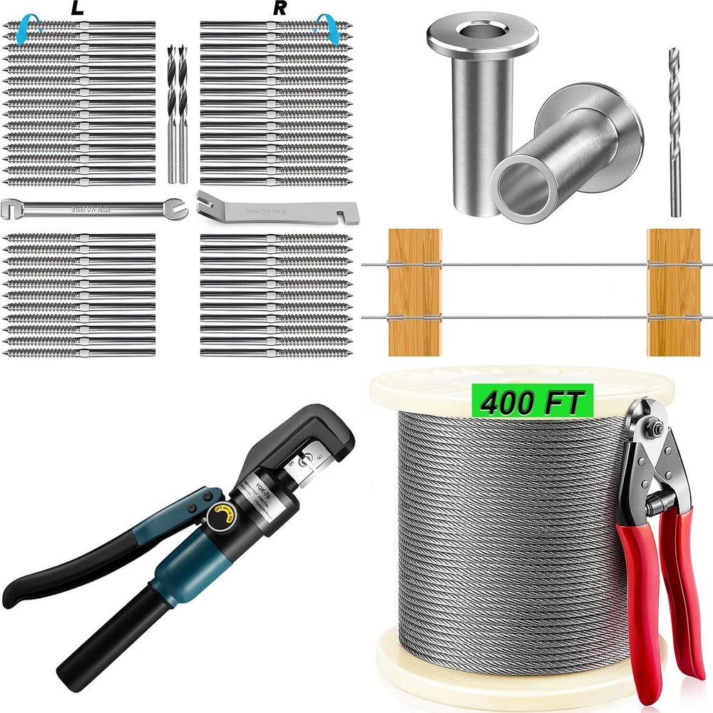 Stainless Steel 1/8 Cable Railing Kit for Aircraft Deck Hardware