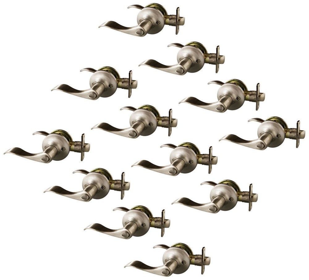 Design House 190819 Stratford Privacy Door Lever Set - Nickel