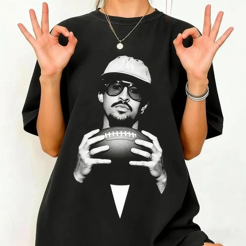 Retro Football Graphic Tee Bad Benito Bowl 2026 Halftime Show Fan Shirt