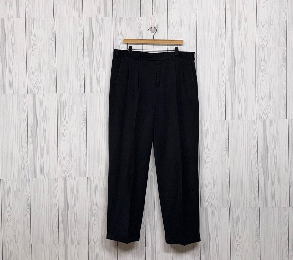 Perry Ellis portfolio pants mens size 38x32 solid gray regular fit straight leg