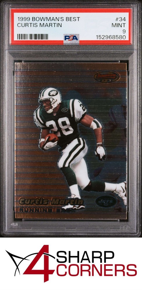 1999 Bowman's Best #34 Curtis Martin Jets Hof Pop 1 Psa 94SC: The hobby’s top consignment resource on eBay!