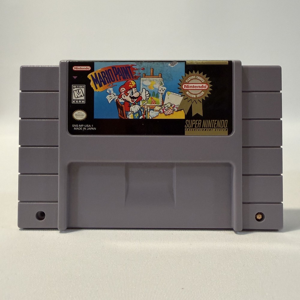 Mario Paint Player's Choice SNES Nintendo Creative Art Video Game Missing Screw