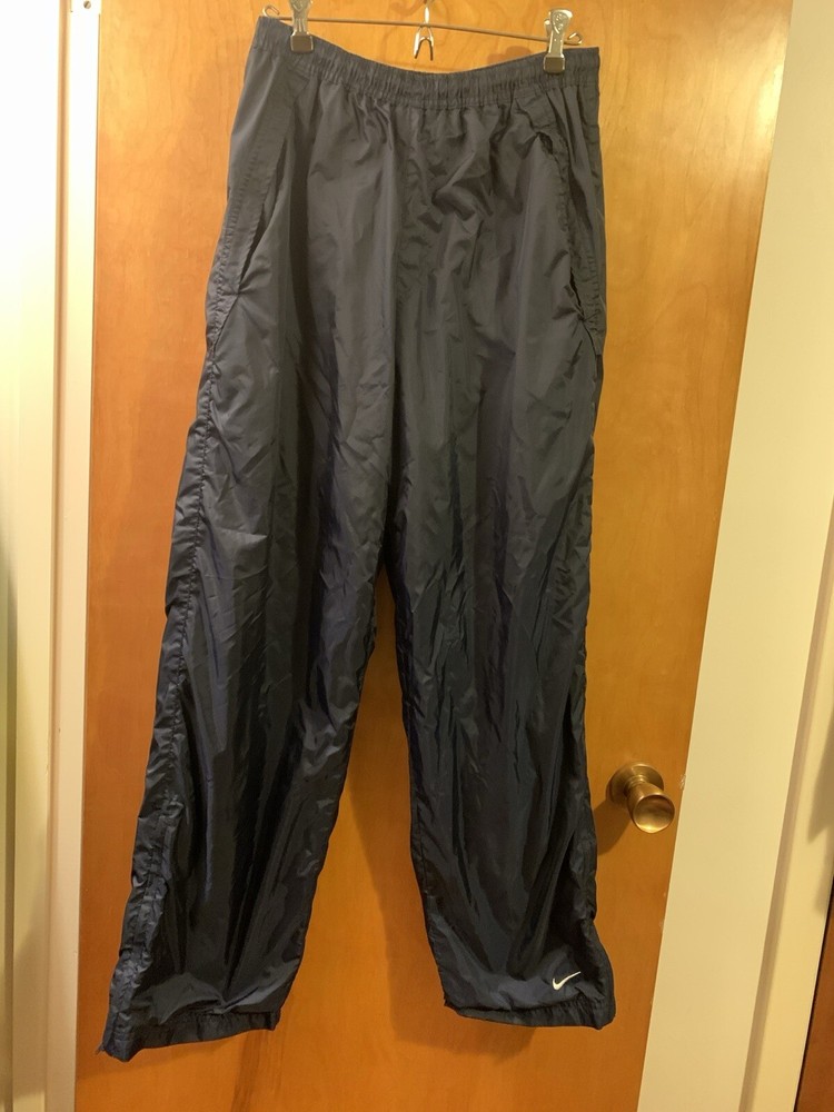 Nike Y2K Lined Windbreaker Track Pants Navy - Men’s size Small