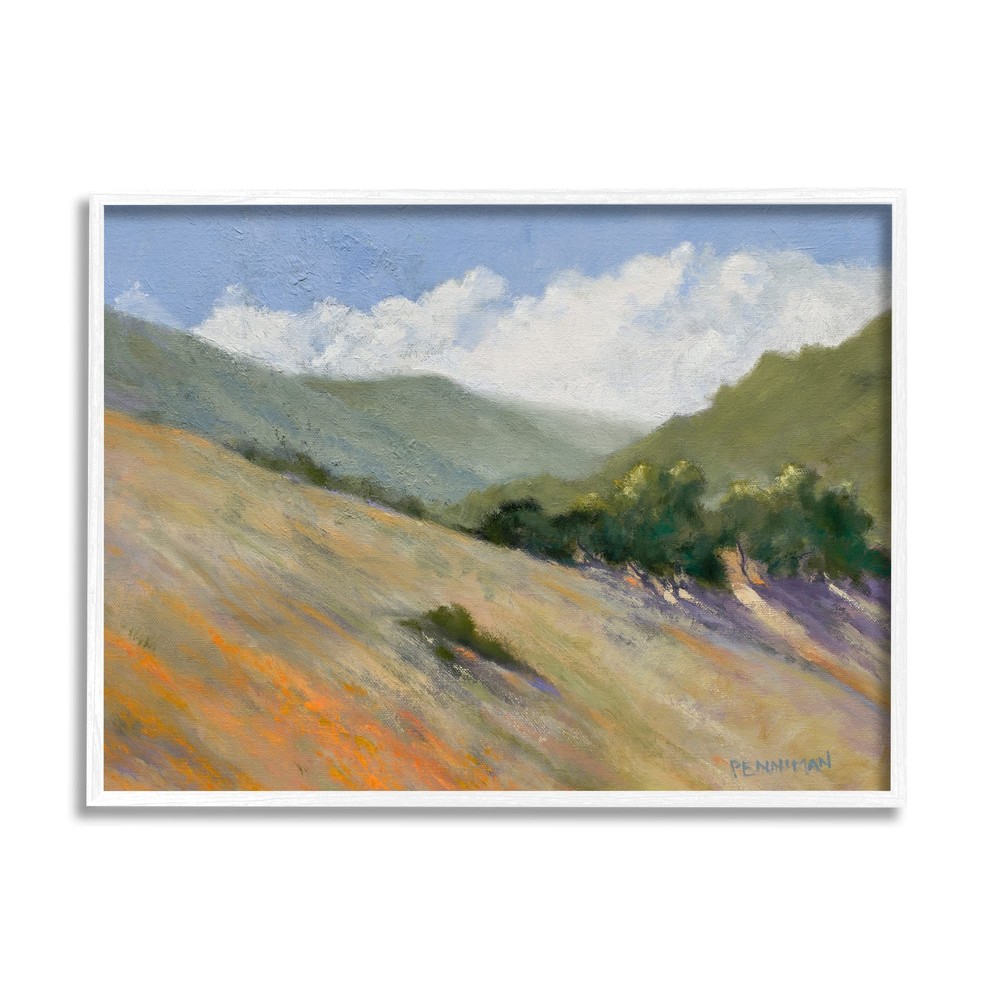 Modern Sloped Landscape Framed Giclee Art by Ed Penniman
