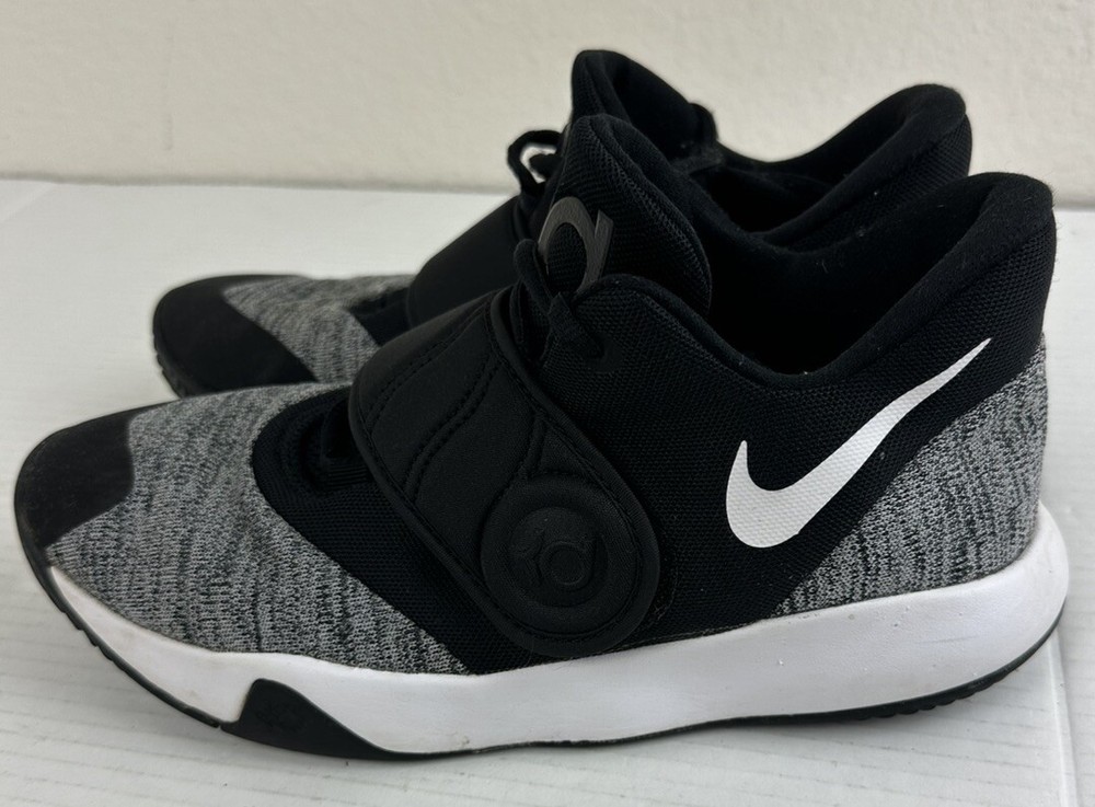Nike KD Trey 5 VI Low Black White Basketball Shoes Size 7Y Some Scuffs