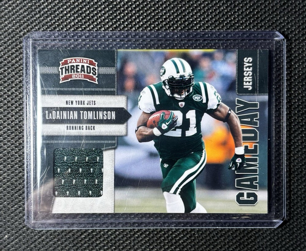 2011 Panini Threads Ladainian Tomlinson Game Worn Patch /299 #15 Jets