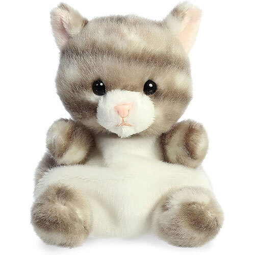Aurora World Plush - Palm Pals - SILVER KITTY (5 inch) - Stuffed Animal Toy