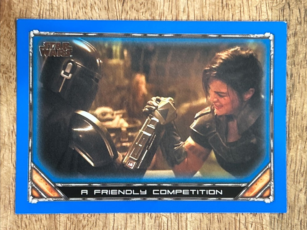 2020 RARE BLUE Mandalorian Season 1 - A Friendly Competition Cara Dune Mando #82
