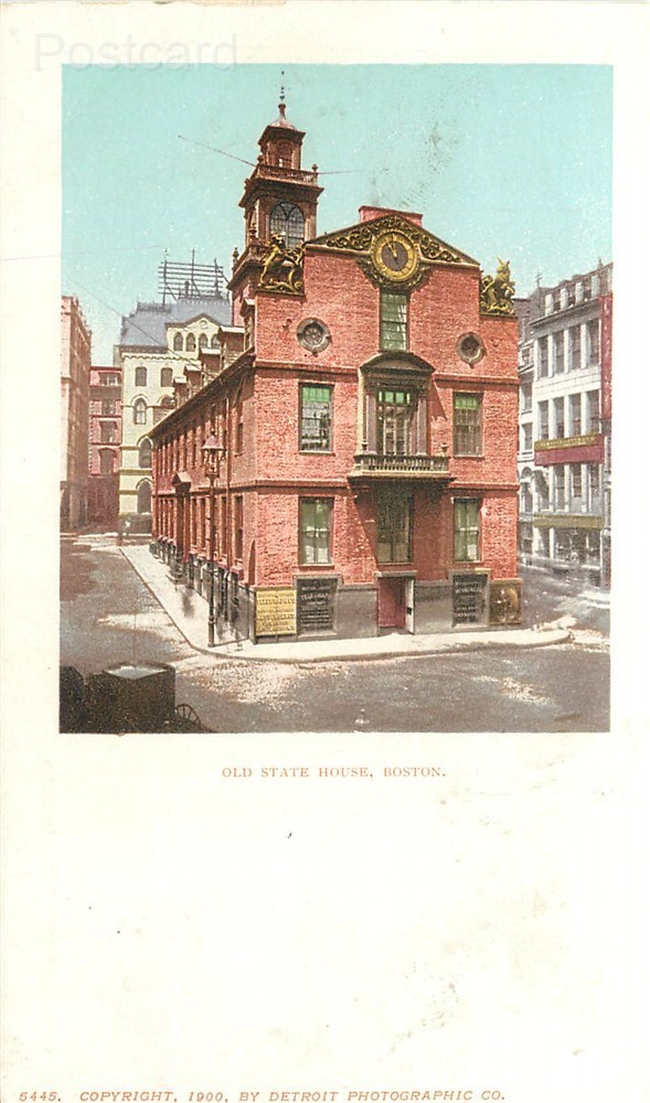 MA, Boston, Massachusetts, Old State House, Undivided back Lot of 2
