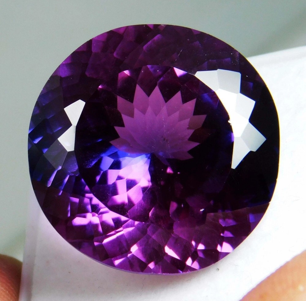 50 Ct Natural Purple Blue Taaffeite Round Cut Loose Gemstone Certified