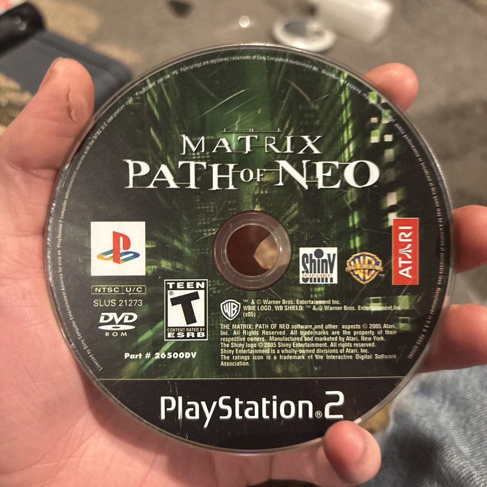 Matrix: Path of Neo (Sony PlayStation 2, PS2, 2005) Disc Only Tested Working