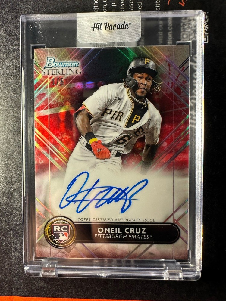 2022 Bowman Sterling - Rookie Autographs Oneil Cruz #RA-OC Red Refractor 1/5