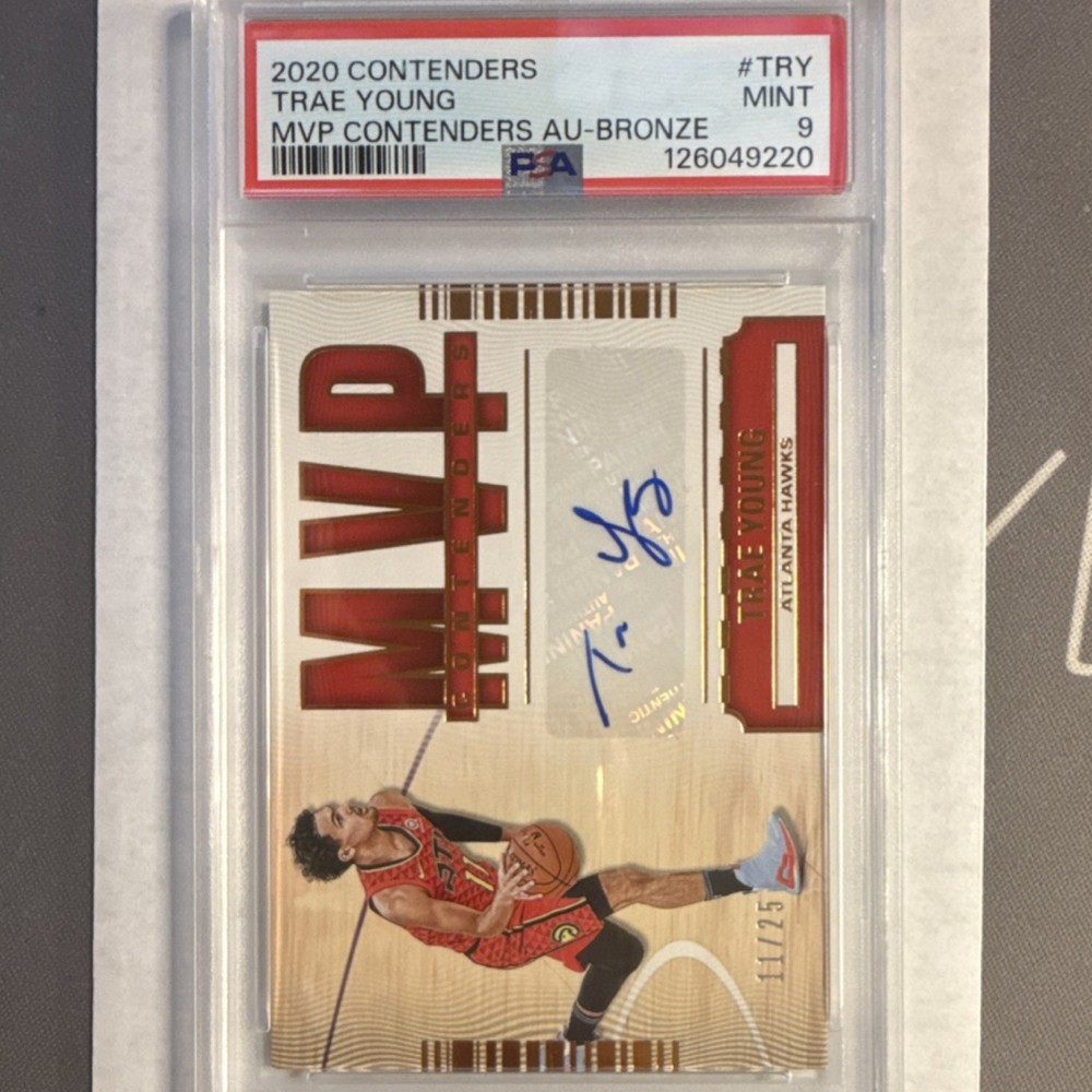 MVP Contenders Autographs Trae Young bronze  11/49 jersey number! Atlanta Hawks