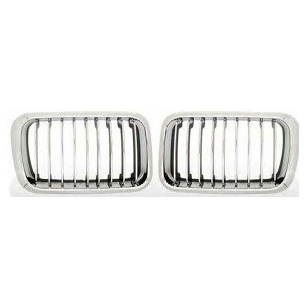 1992-1996 BMW 3 Series E36 Chrome & Black Front Hood Kidney Grille