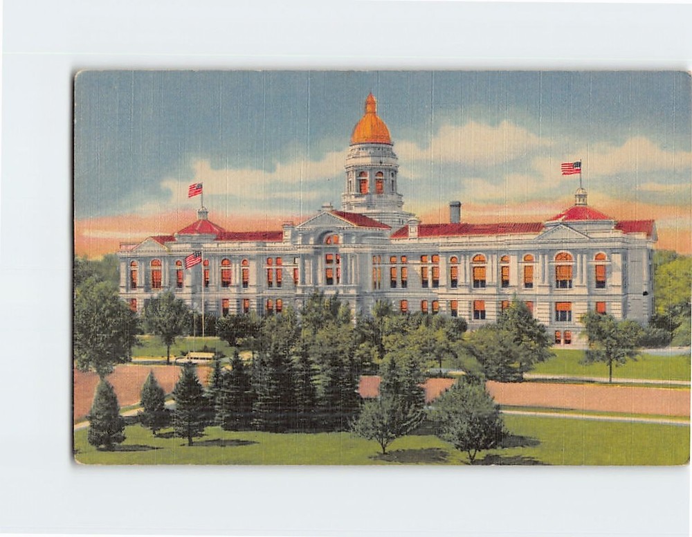 Postcard State Capitol Building Cheyenne Wyoming USA
