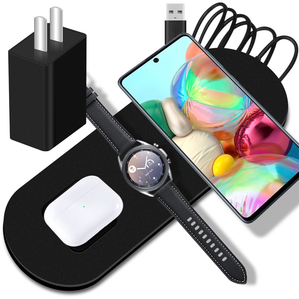 Fast Charging 3in1 Wireless Charger Pad Adapter f Samsung Galaxy S7 edge SM-G935