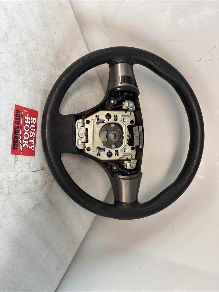 2009 Chevy Cobalt Steering Wheel w/ Info Controls Black 25870022