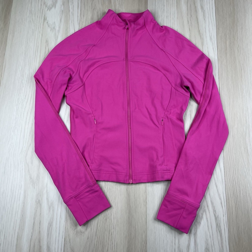 Lululemon Nulu Cropped Define Jacket Sonic Pink Womens Size 6
