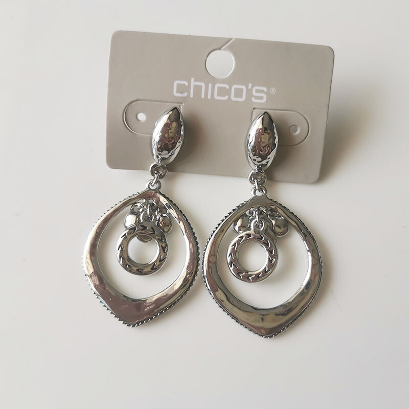 New Chicos Floral Drop Dangle Earrings Gift Fashion Women Party Holiday Jewelry