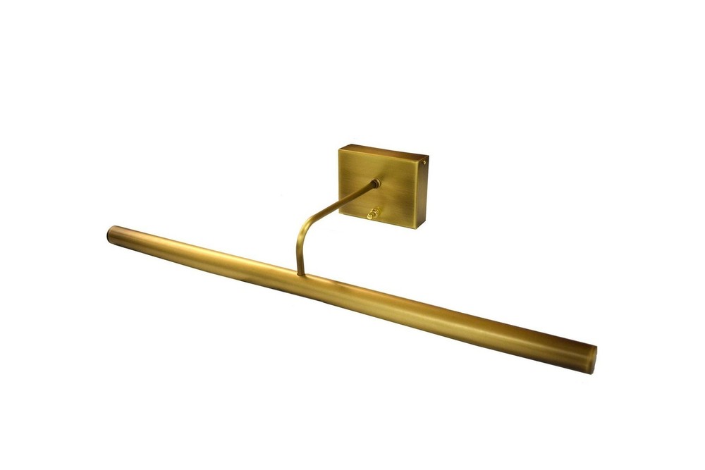 Slim LED Battery Operated Picture Light 6.4W 3000K 88 Lumen, Antique Brass