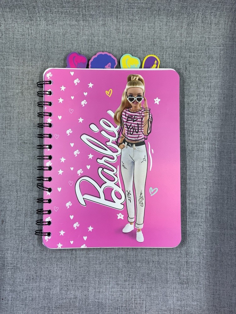 Barbie Girl Journal Diary “Be You” Tab Spiral 9x6” Inkology - Brand New