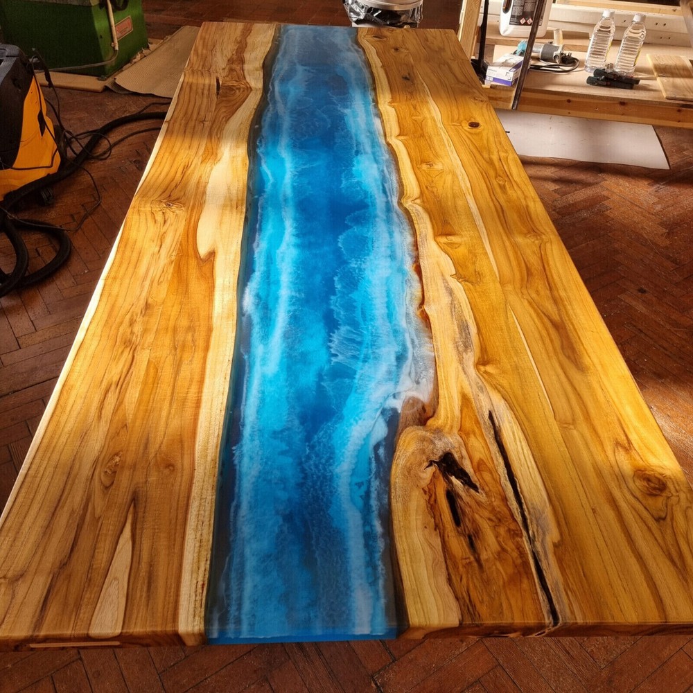 Epoxy Resin Computer Desk or Dining Table for Stylish Home Decor  