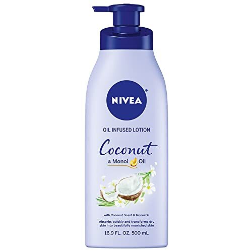 Oil Infused Coconut and Monoi Oil Body Lotion Non-Greasy Coconut Scented Loti...