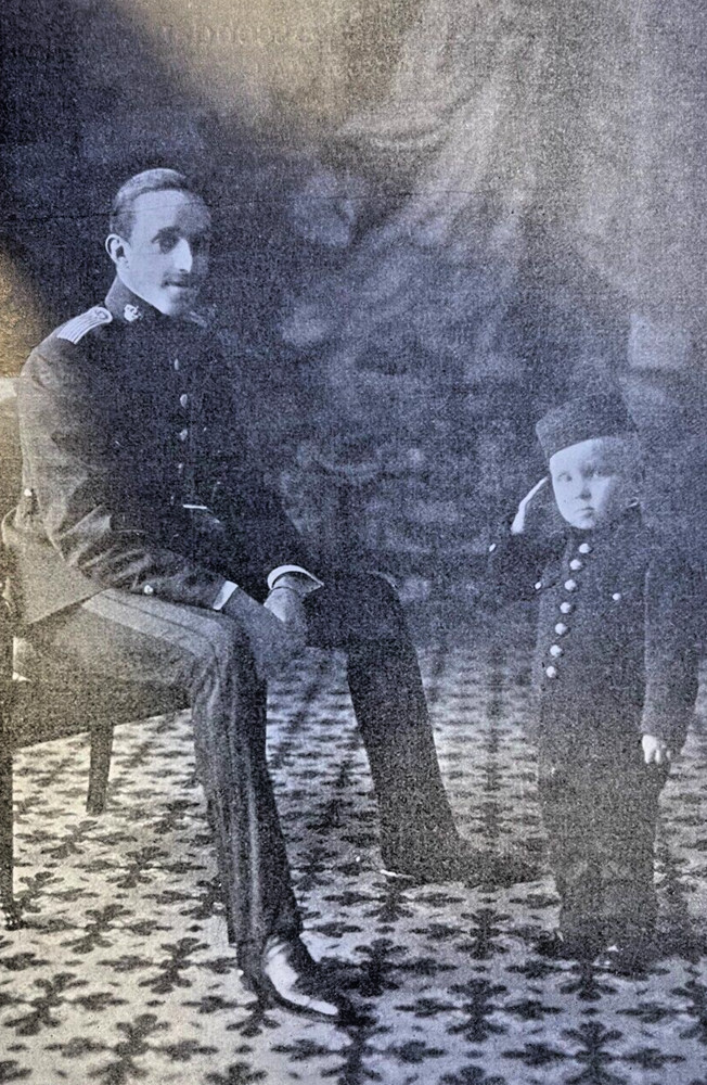 1910 Vintage Magazine King Alfonso XIII and His Son Prince of Asturias