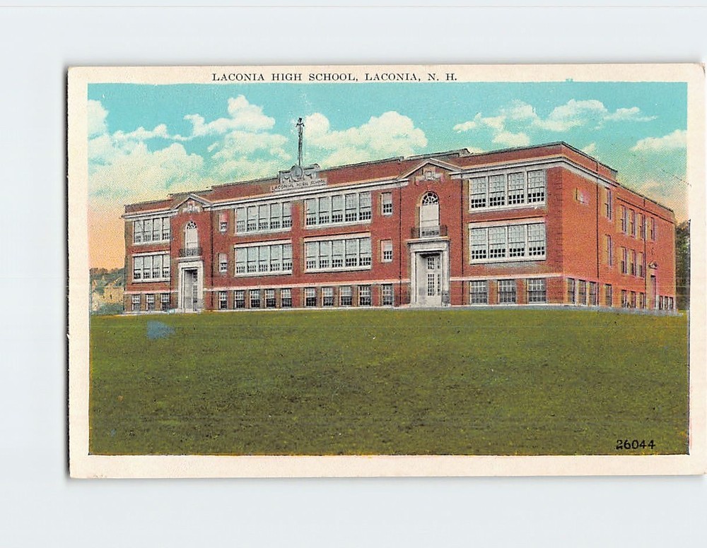 Postcard Laconia High School Laconia New Hampshire USA
