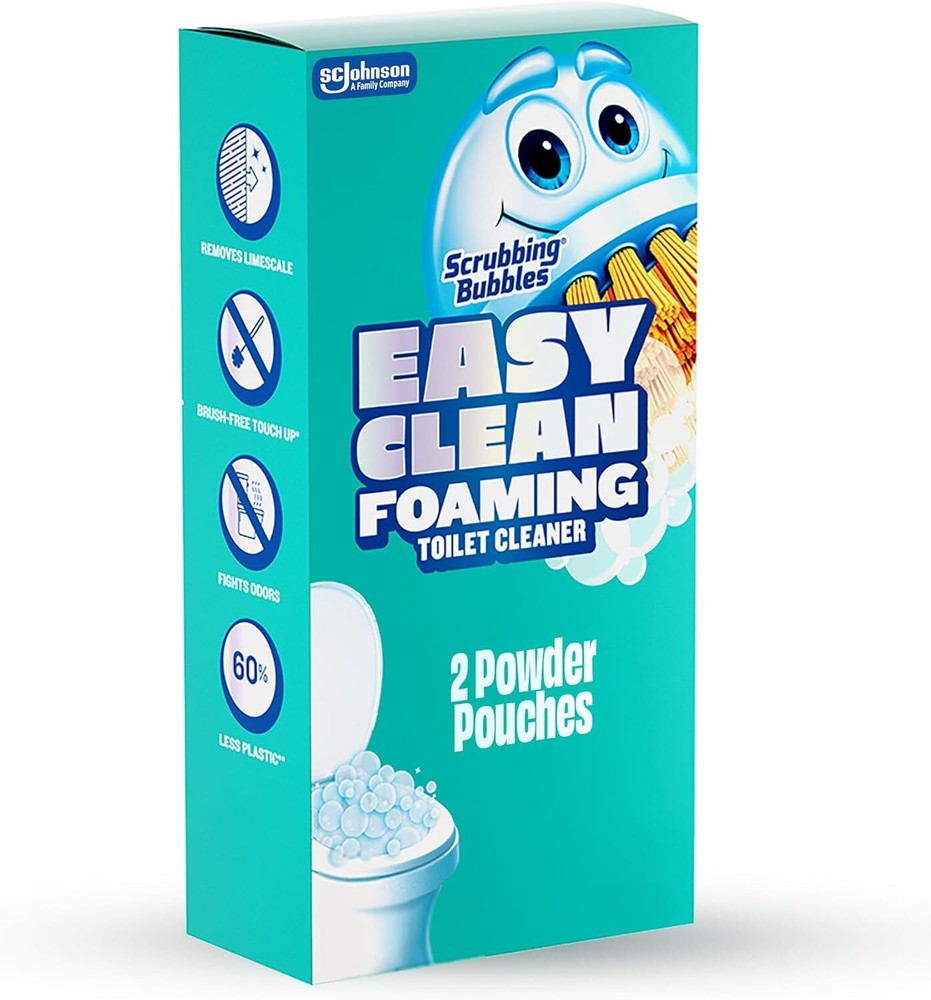 100g EasyClean Foaming Toilet Cleaner Powder Sachets for Quick Effective Stain Removal