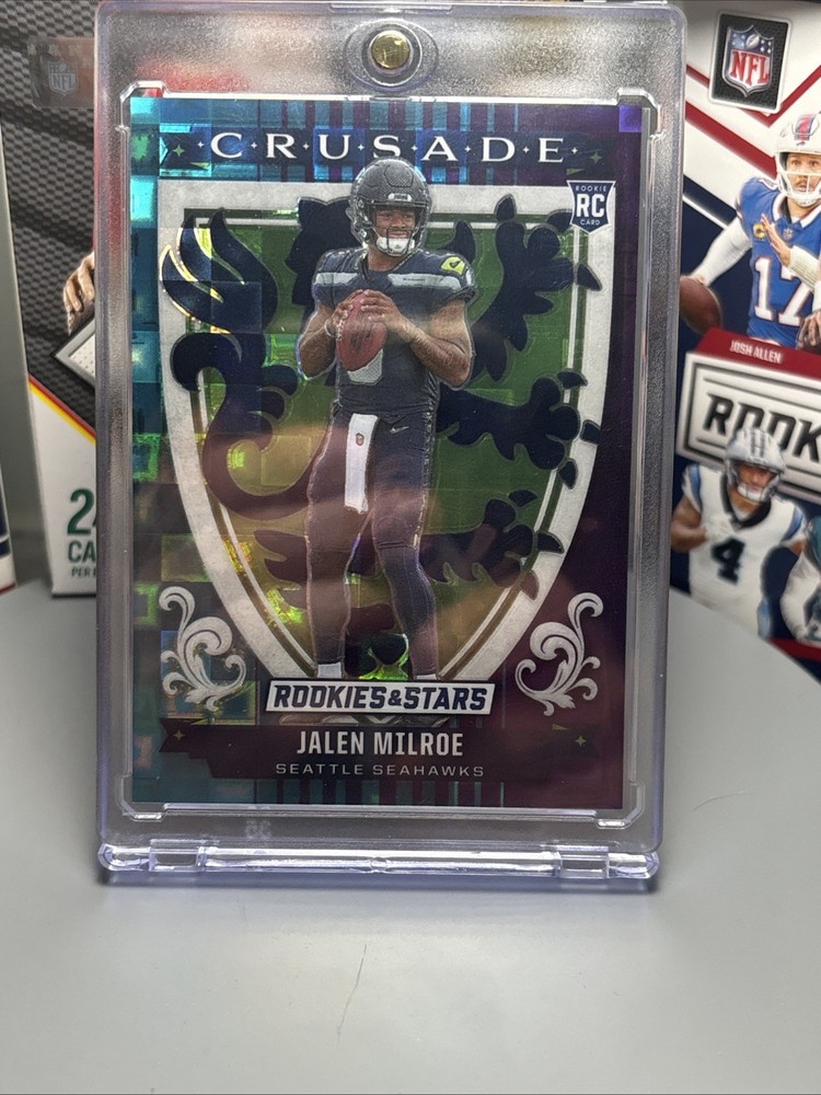 🔥 2025 Rookies & Stars Crusade Pandora  /210 Jalen Milroe RC And White Hot Rc
