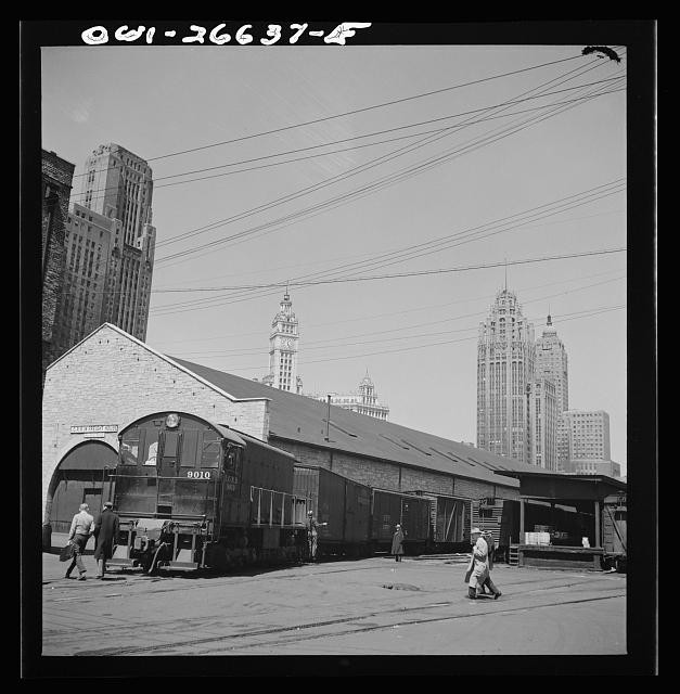 Chicago Illinois 1943 South Water Street Illinois Central Diesel Switch Engine
