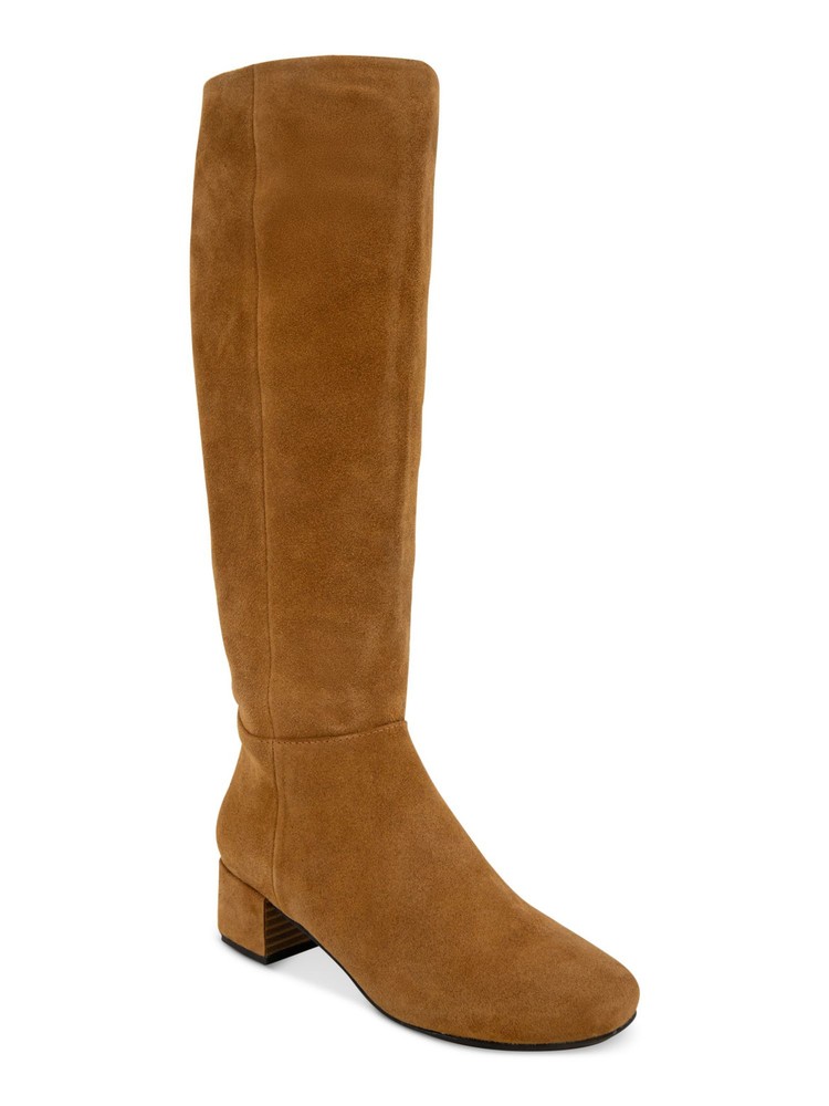 GENTLE SOULS KENNETH COLE Womens Brown Ella Block Heel Leather Riding Boot 5.5 M