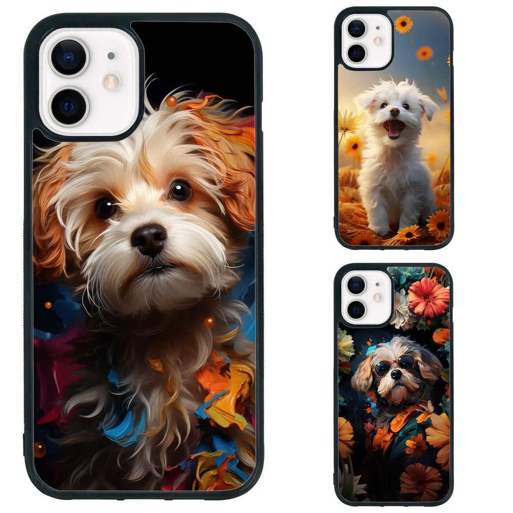 maltese dog pastel hero Anti scratch Case For iPhone XS XR 6 7 8 Plus SE 2nd 3rd