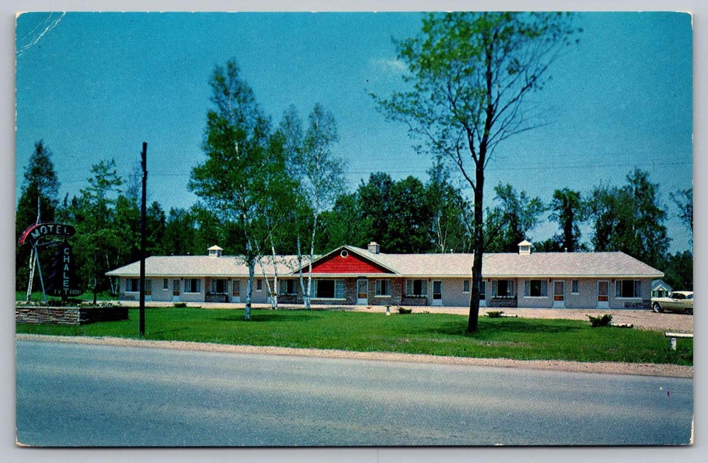 Postcard Chalet Motel Houghton Lake Michigan
