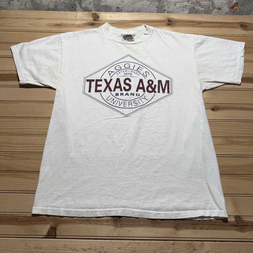 Vintage 90s Y2K Texas A&M University Aggies Football Brand Shirt Size XL